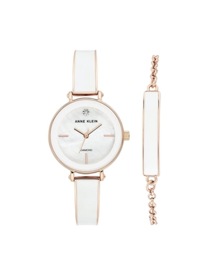 diamant Anne Klein Bangle Watch With Bracelet Set   | GRG-7798345